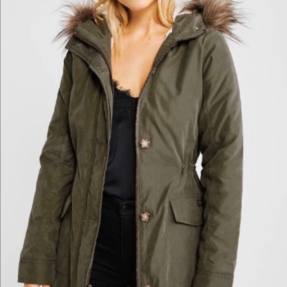 Abercrombie Army Green Parka